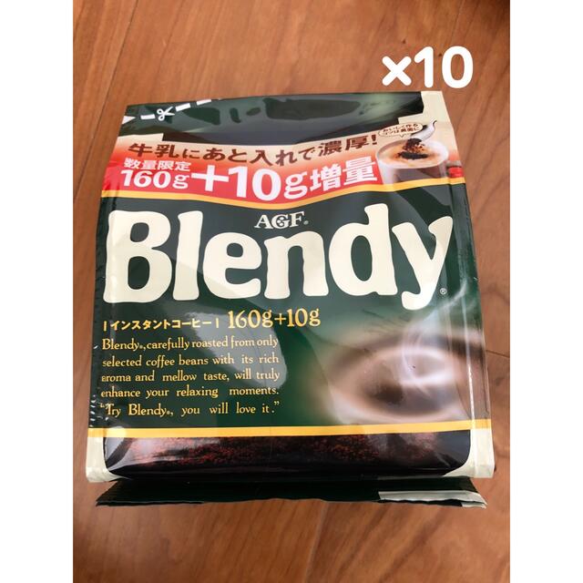 AGF(エイージーエフ)のブレンディインスタントコーヒー170g(160g+10g）10袋セット 食品/飲料/酒の飲料(コーヒー)の商品写真