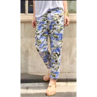 ドゥーズィエムクラス(DEUXIEME CLASSE)の試着のみ Deuxieme Classe購入 PALM PRINT PANTS(カジュアルパンツ)