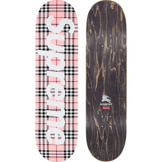 Supreme(シュプリーム)のSupreme Burberry Skateboard Pink　デッキ スポーツ/アウトドアのスポーツ/アウトドア その他(スケートボード)の商品写真