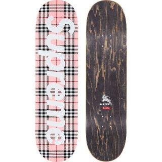 シュプリーム(Supreme)のSupreme Burberry Skateboard Pink　デッキ(スケートボード)