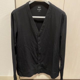 ユニクロ(UNIQLO)のユニクロ エアリズムUVカットカーディガン（長袖）サイズXL ブラックカラー(カーディガン)