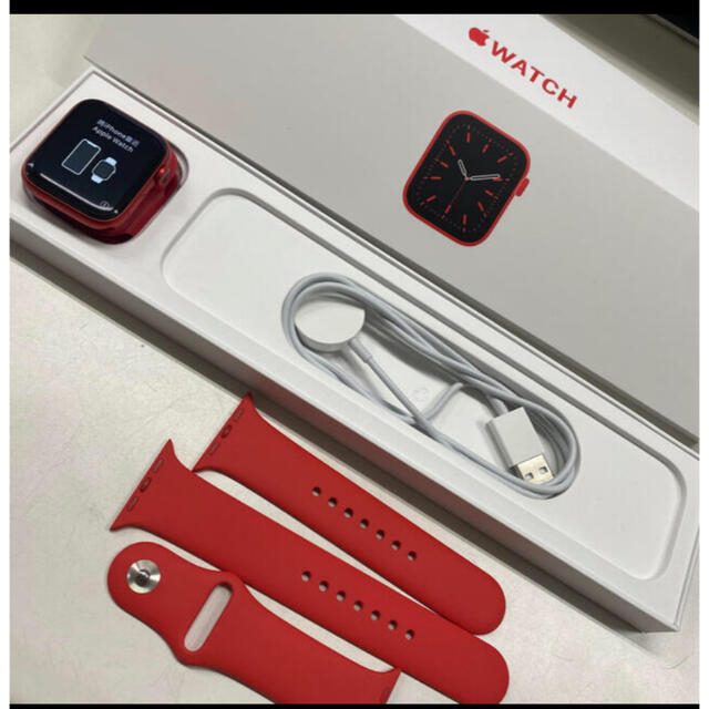 注目のブランド Apple Watch series6 GPSモデル美品 レッド スマホ