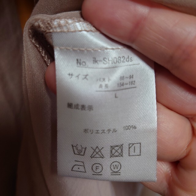 シアーシャツ(薄ピンクグレー) レディースのトップス(シャツ/ブラウス(長袖/七分))の商品写真