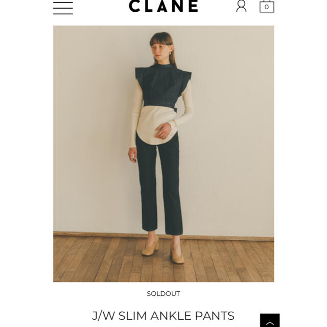 CLANE J/W SLIM ANKLE PANTS INDIGO サイズ1