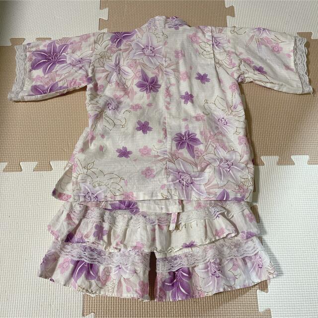 甚平　サイズ100 キッズ/ベビー/マタニティのキッズ服女の子用(90cm~)(甚平/浴衣)の商品写真