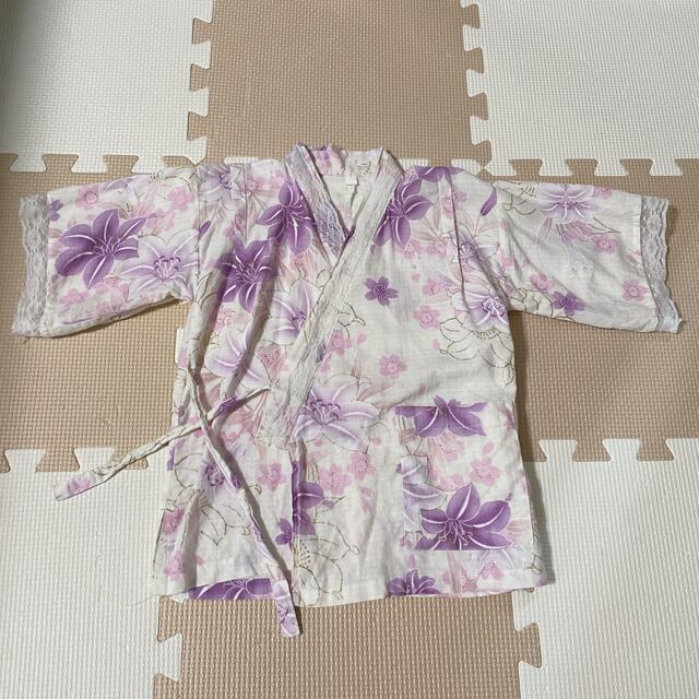 甚平　サイズ100 キッズ/ベビー/マタニティのキッズ服女の子用(90cm~)(甚平/浴衣)の商品写真