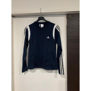 アディダス(adidas)のadida アディダス　 長袖Tシャツ　スポーツウエア　ネイビー　紺色(Tシャツ(長袖/七分))