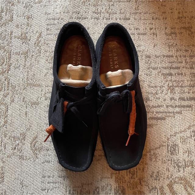 極美品 27.5cm clarks wallabee black suedeメンズ