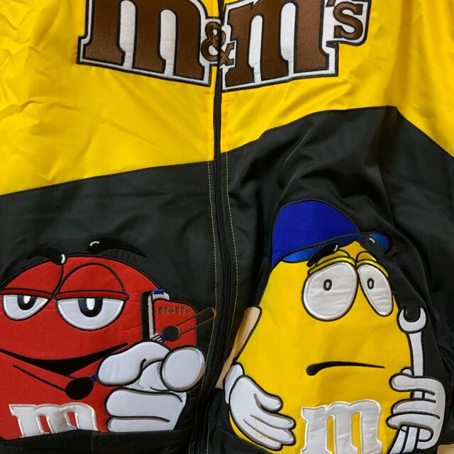 M&Ms レーシングジャケット　2XL エムアンドエムズ　イエローブルゾン