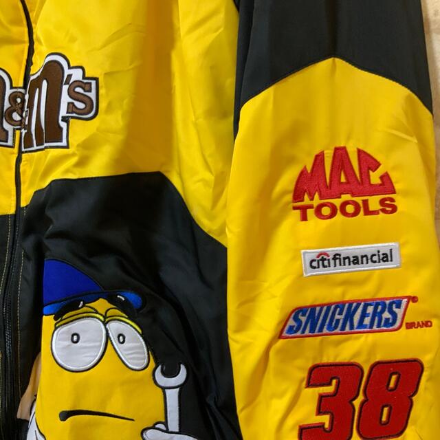 M&Ms レーシングジャケット　2XL エムアンドエムズ　イエローブルゾン