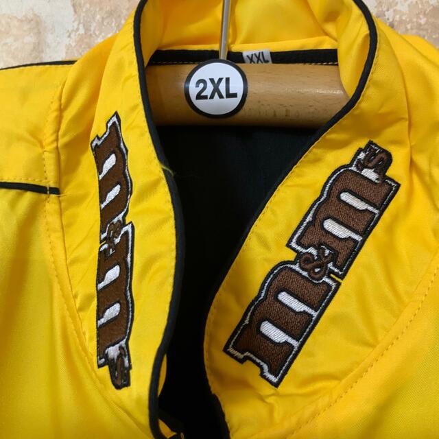 M&Ms レーシングジャケット　2XL エムアンドエムズ　イエローブルゾン