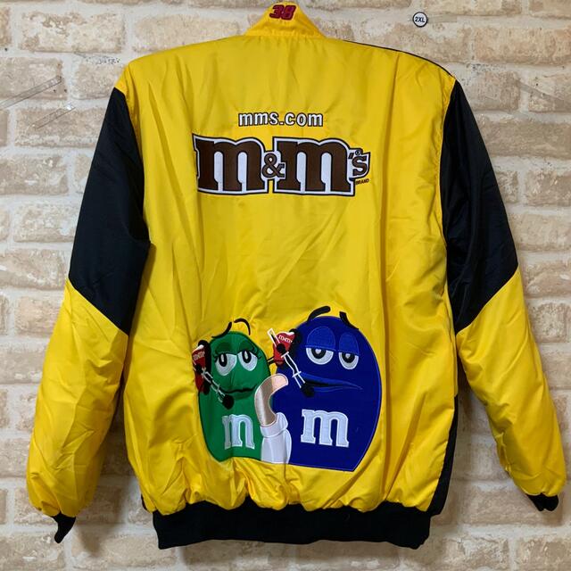 M&Ms レーシングジャケット　2XL エムアンドエムズ　イエローブルゾン