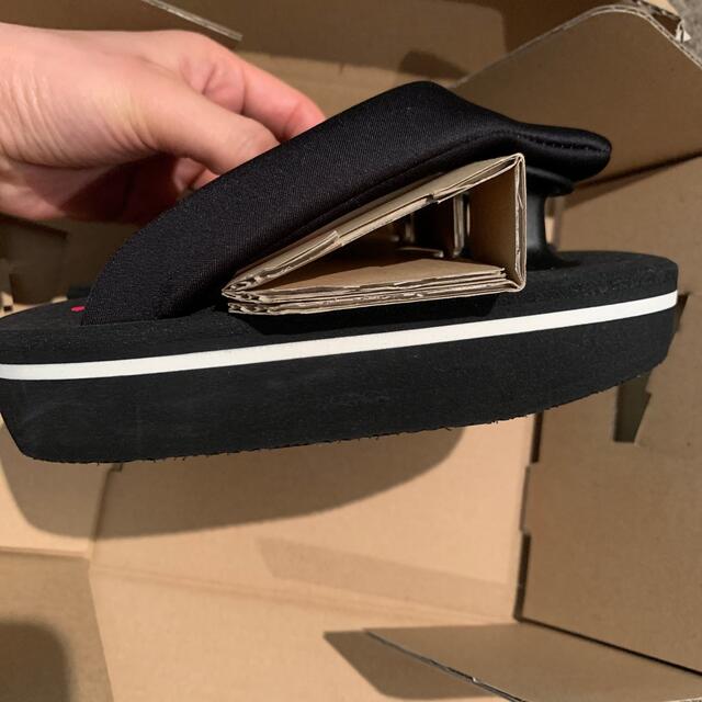 『ゆびまた Kappo』ソフト・花緒通常サイズ　ブラック レディースの靴/シューズ(サンダル)の商品写真