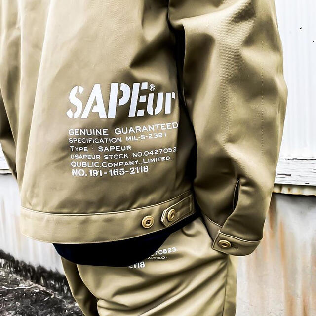 SAPEur×DICKIES scs栃木、茨城県限定 ワークパンツ ベージュ Ｌ