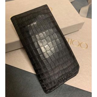 ジミーチュウ(JIMMY CHOO)のジミーチュウ　クロコダイル　長財布　ブラック(長財布)