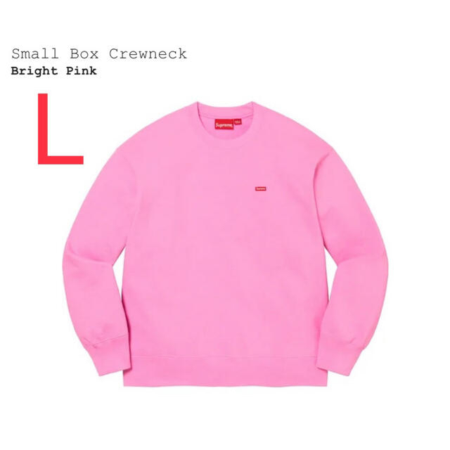 Supreme(シュプリーム)の22SS Supreme Small Box Crewneck ピンク Lサイズ メンズのトップス(スウェット)の商品写真