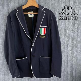 カッパ(Kappa)のKAPPA CALCIO テーラードジャケット　イタリア　刺繍　ストレッチ素材(テーラードジャケット)