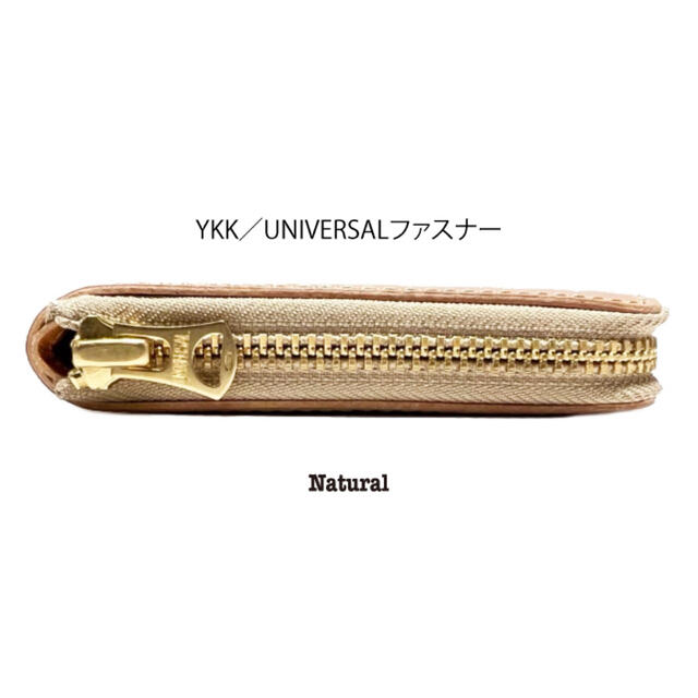 新品　未使用　日本製　高級　オイルコードバン　RF二つ折り財布　ナチュラル 2