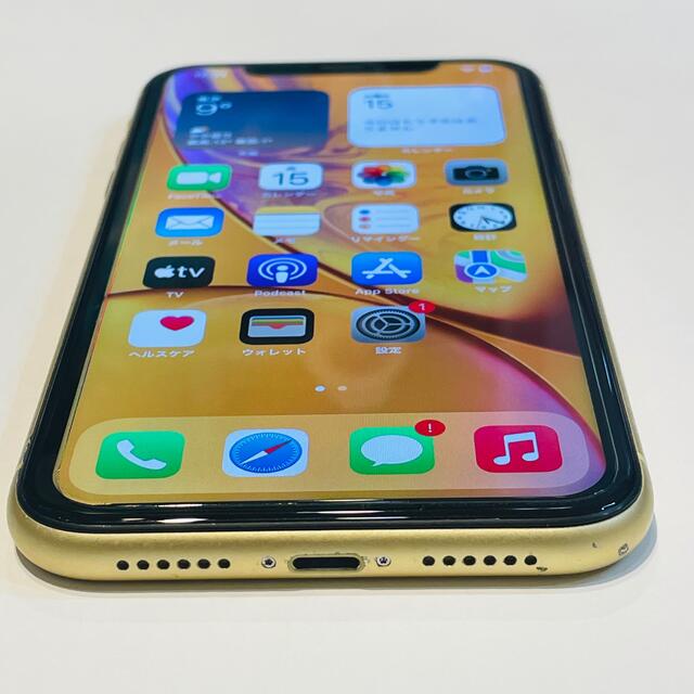 iPhone(アイフォーン)の保証付 iPhoneXR SIMフリー 128GB Aロック解除済 顔認証不可 スマホ/家電/カメラのスマートフォン/携帯電話(スマートフォン本体)の商品写真