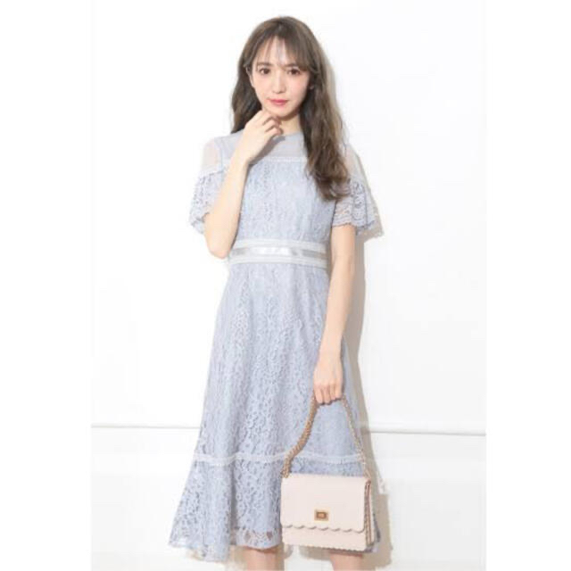 Apuweiser-riche - Apuweiser Luxe レース切り替えドレスの通販 by