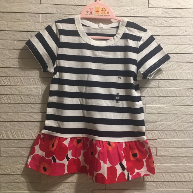 marimekko(マリメッコ)のマリメッコ  無印　チュニック  90 キッズ/ベビー/マタニティのキッズ服女の子用(90cm~)(Tシャツ/カットソー)の商品写真