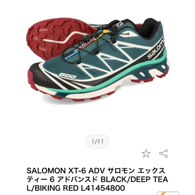 SALOMON - sky one 様最終値下　SALOMON  XT−6　27.5センチ　新品同様