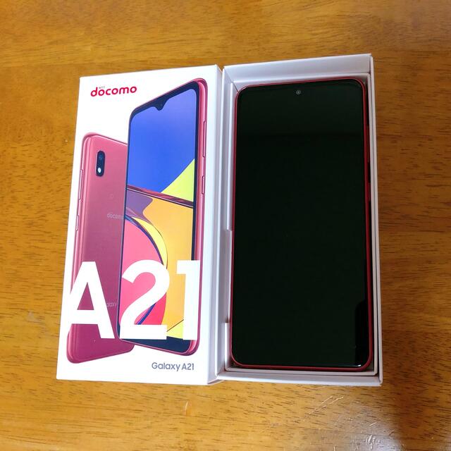 【SIMロック】Galaxy A21 レッド 64 GB docomo