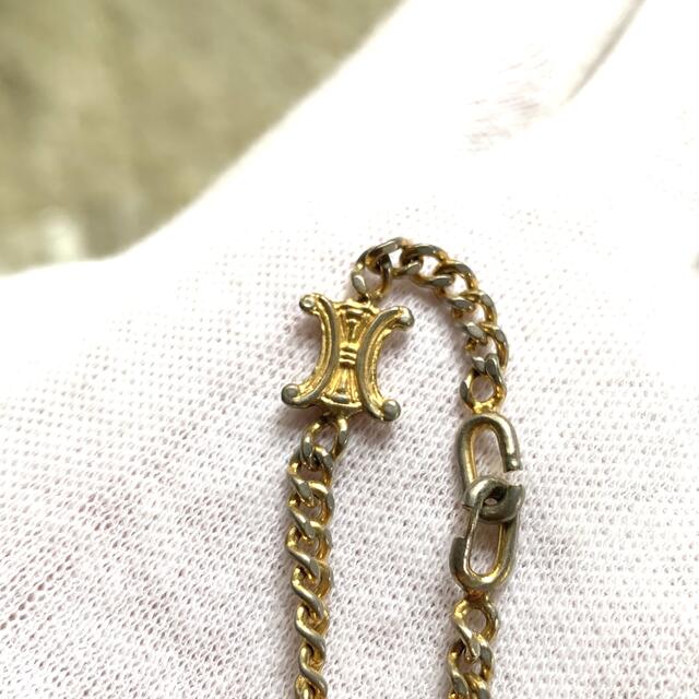CELINE セリーヌ ブレスレット マカダム ブラゾン ゴールド