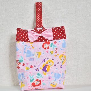 プリンセス　上履き入れ　レッドドット(外出用品)