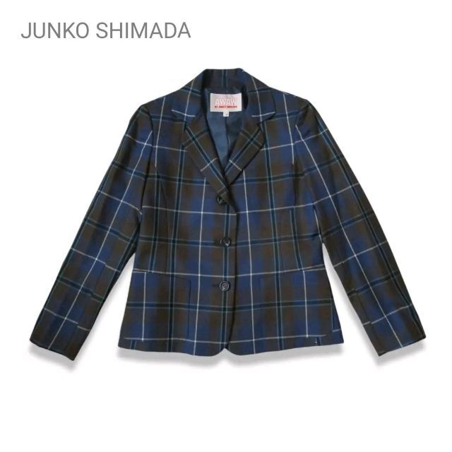 新品 AWAW BY JUNKO SHIMADA テーラードジャケット チェック