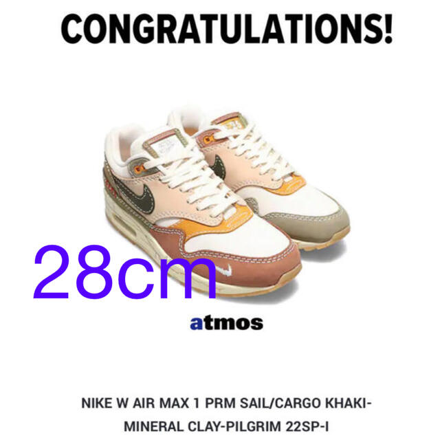 Nike WMNS Air Max 1 “wabi sabi” 28cm