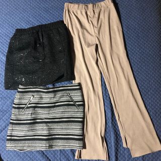 ザラ(ZARA)のパンツとスカートのセット(ひざ丈スカート)