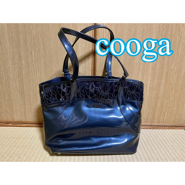 重さ約350g☆美品☆ cooga クーガ　フィアッテ　トートバッグ　ブルー