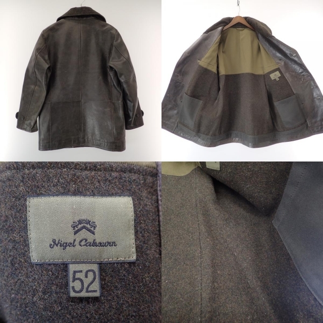 nigel cabourn リバーシブルブルゾン 52 イギリス製 ダブルジップ