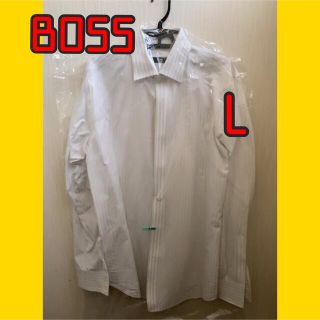 ヒューゴボス HUGO BOSS 長袖 ストライプシャツ メンズL /eaa308801