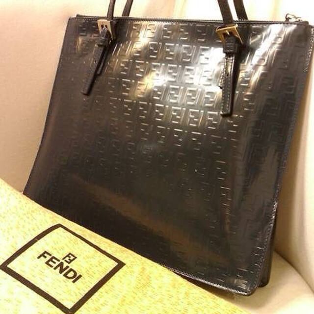 FENDI (フェンディ)ズッキーノ柄 ネイビー トートバッグ 専門ショップ