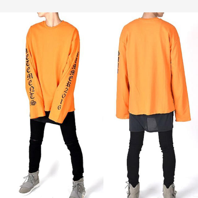 OFF-WHITE(オフホワイト)の【新品未使用】オレンジオーバーサイズロンT メンズのトップス(Tシャツ/カットソー(七分/長袖))の商品写真