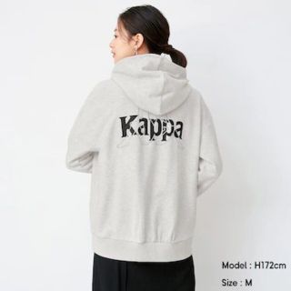 カッパ(Kappa)のGU×kappa オーバーサイズ XXL スウェットプルパーカ(パーカー)