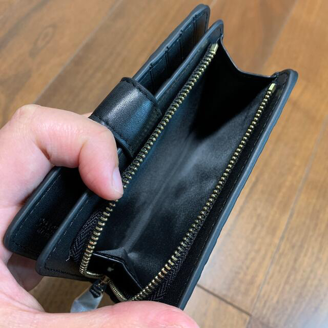 COACH(コーチ)のコーチ　二つ折り財布　中黒×ブラックエナメル レディースのファッション小物(財布)の商品写真