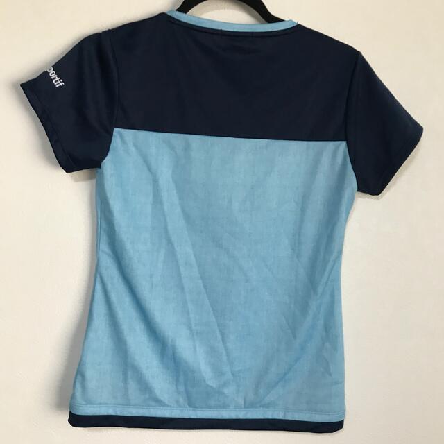 le coq sportif(ルコックスポルティフ)のルコック　テニスウエア　Tシャツ　速乾　M ブルー　ネイビー スポーツ/アウトドアのテニス(ウェア)の商品写真