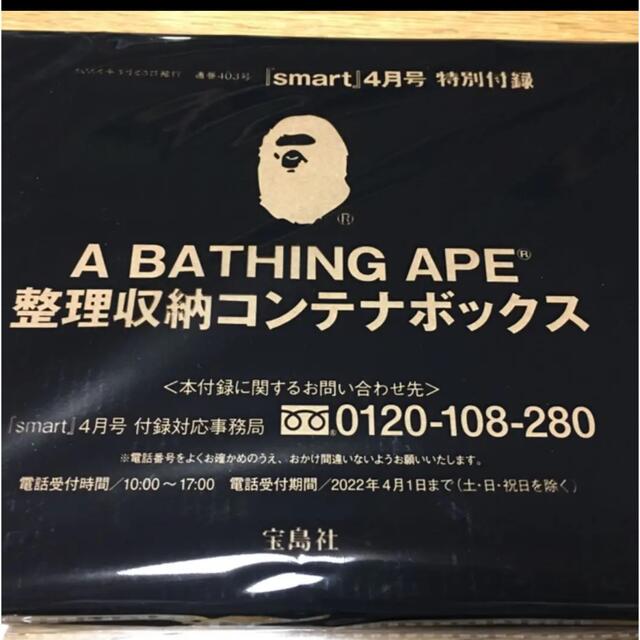 A BATHING APE(アベイシングエイプ)のスマート　付録　収納　コンテナ インテリア/住まい/日用品の収納家具(ケース/ボックス)の商品写真