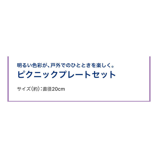 L'OCCITANE(ロクシタン)のロクシタン　ピクニックプレートセット インテリア/住まい/日用品のキッチン/食器(食器)の商品写真