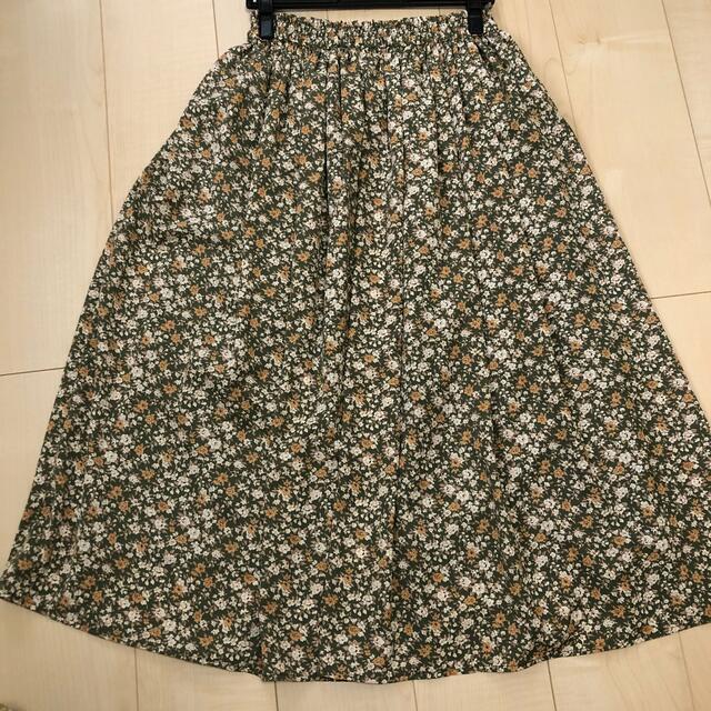 Techichi(テチチ)のフラワースカート グリーン レディースのスカート(ロングスカート)の商品写真