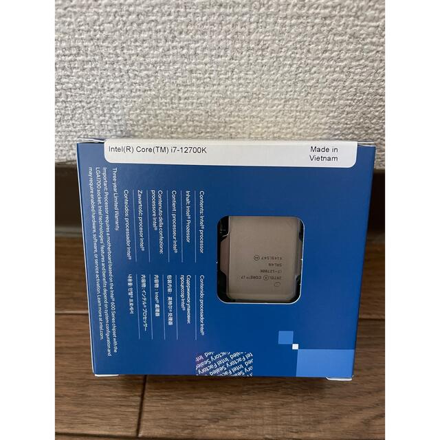 CPU BX8071512700K  Intel  Core i7 第12世代  スマホ/家電/カメラのPC/タブレット(PCパーツ)の商品写真