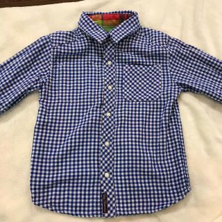 エフオーキッズ(F.O.KIDS)のFO kids 120 リバーシブル　長袖　チェック　シャツ(ブラウス)