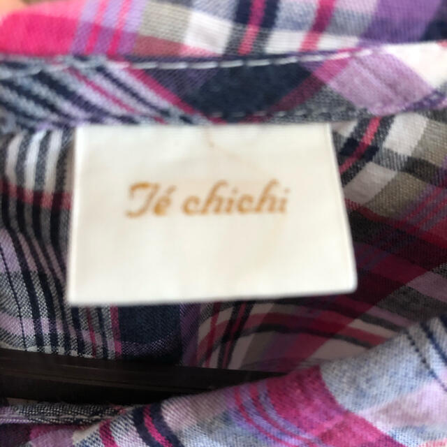 Techichi(テチチ)のテチチ　チェック柄ブラウス レディースのトップス(シャツ/ブラウス(半袖/袖なし))の商品写真