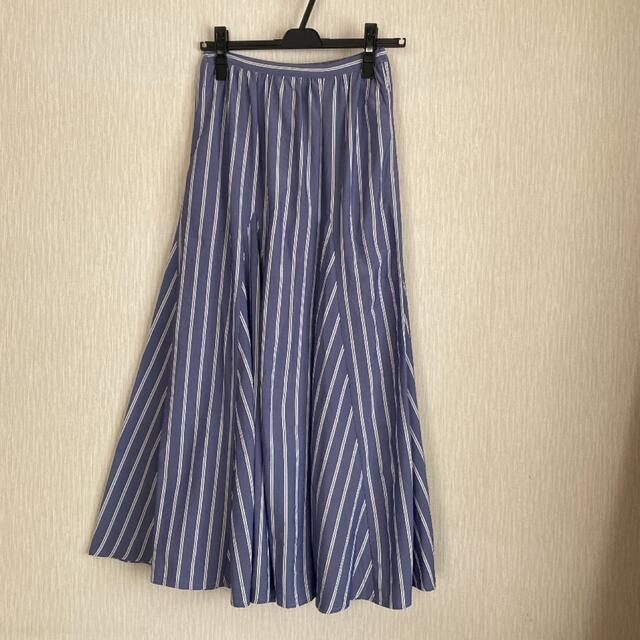 神戸レタス(コウベレタス)の神戸レタス　ストライプフレアスカート レディースのスカート(ロングスカート)の商品写真