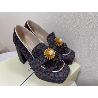 リリーブラウン♪厚底刺繍サンダル