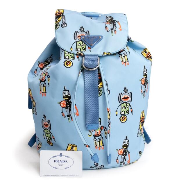 【★安心の定価販売★】 PRADA - プラダ ナイロン ロボット バックパック リュック1BZ032(未使用 展示品) リュック+バックパック