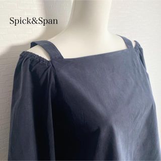 スピックアンドスパン(Spick & Span)のSpick&Span  オフショルダーブラウス　チャコールグレー(シャツ/ブラウス(長袖/七分))